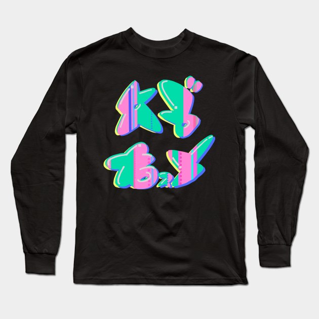 Chirpy Chips (ABXY) logo Long Sleeve T-Shirt by electrokoda